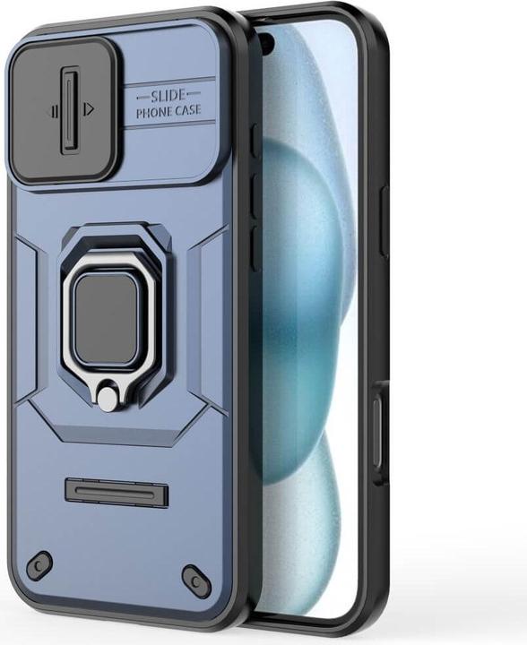 Actual product image Cover-Discount iPhone 16 Plus - Armor Case with kickstand (Apple iPhone 16 Plus)