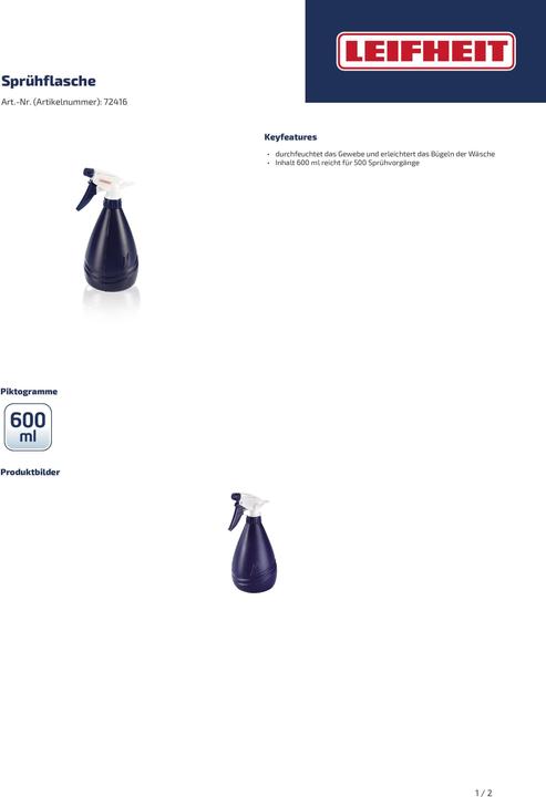 Actual product image Leifheit Spray bottle