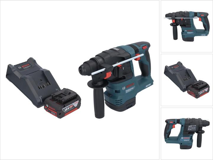 Produktbild Bosch Professional Bosch GBH 18V-22 Professional Akku Bohrhammer 18 V 1,9 J SDS Plus Brushless + 1x Akku 4,0 Ah + (Akkubetrieb)
