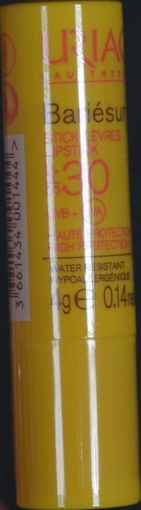 Produktbild Uriage Bariésun Lippenpflege LSF30 Stick (Sonnencreme Gesicht, SPF 30, 16 g)