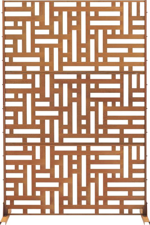 Image du produit Casa.Pro Trennwand Bernalda 180x120 cm Stahl Edelrost (180 x 120 x 40 cm)