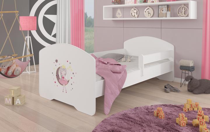 Actual product image ADRK Furniture Bed with Mattress and Railing PEPE SLEEPING PRINCESS 160x80 (160 x 80 cm)