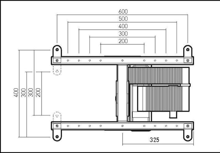 Image du produit Erard EXO 600 TW3 (Mur, 75", 35 kg)