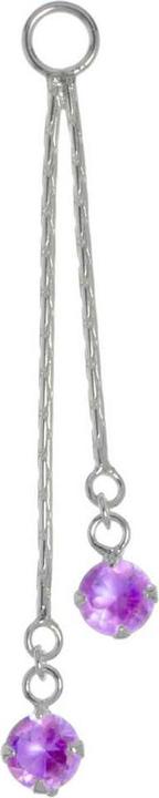 Produktbild Bijouteria Bauchpiercing-Anhänger (Kristall, Silber 925)