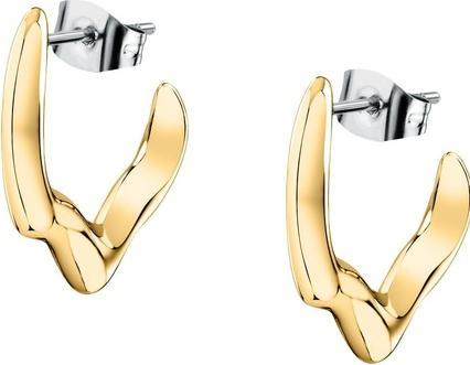 Immagine prodotto Trussardi Orecchini a cerchio con design a T placcati oro TJAXA05