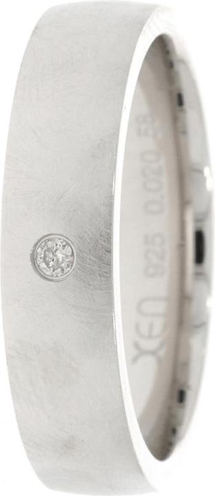 Image du produit Xen Bague ruban avec diamant env. 0,02 ct. (58, Argent 925)