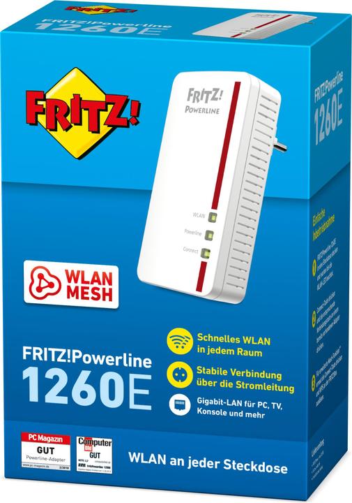 Productafbeelding AVM FRITZ!Powerline 1260 (1200 Mbit/s)