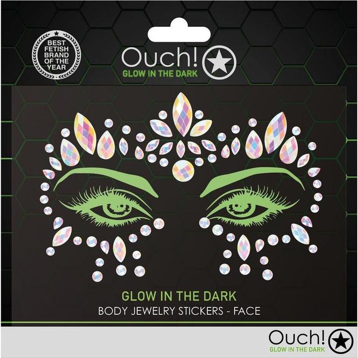 Actual product image Ouch! Body Jewelry Stickers - Face