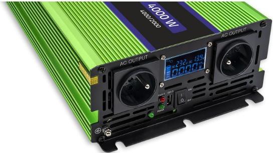 Actual product image Qoltec 51943 Pure Sine Wave Inverter