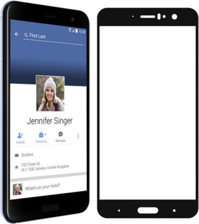 Produktbild Screenguard HTC U11 Full Screen Panzerglas Schutzfolie 2.5D 9H (1 Stück, HTC U11)