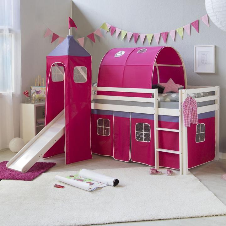 Image du produit Floki24 Tunnel pour lits superposés Tente de lit Toit de jeu Tunnel Caverne Lit d'enfant - rouge