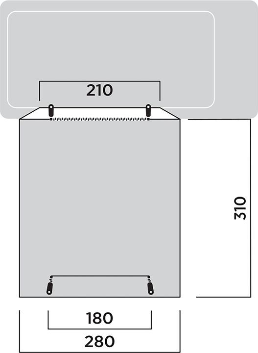 Produktbild Easy Camp Kuppel-Busvorzelt Utne (grau, Modell 2025) (Vorzelt, 7.60 kg)
