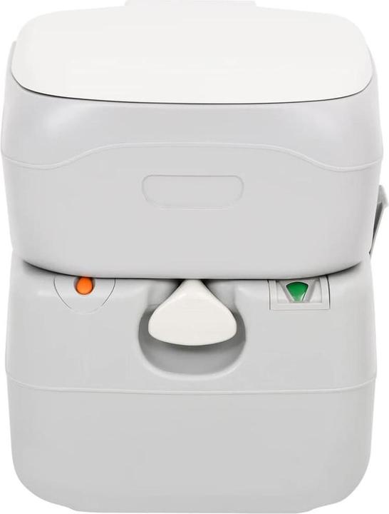 Immagine prodotto VidaXL Toilette da campeggio portatile grigia e bianca 22+12 L HDPE