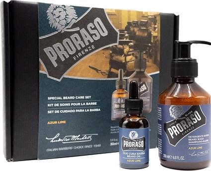 Actual product image Proraso Azur Lime Special Beard Care Set (200 ml)