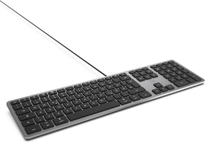 Produktbild Mobility Lab ML311883 USB Tastatur Deutsch, QWERTZ, Mac Grau (DE, Kabelgebunden)