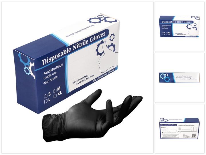 Image du produit Tool Brothers Gants jetables en nitrile en boîte distributrice - 100 pièces taille S / petit - non stérile (S)
