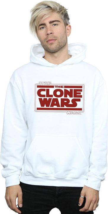 Actual product image Star Wars Mens Clone Wars Logo Hoodie (5XL)