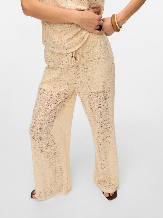 Vero Moda VMMAYA Mittlere Taille Hose Hose mit weitem Beinschnitt