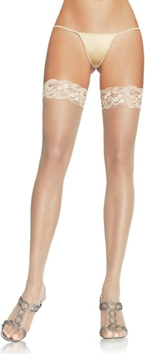Image du produit Leg Avenue Bas jarretière avec dentelle (Taille unique)