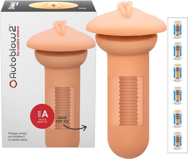 Actual product image Autoblow Vagina Sleeve