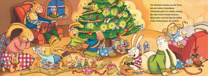 Actual product image When seven Christmas bunnies race merrily around the fir tree