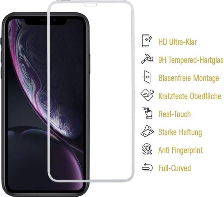 Produktbild Protectorking 1x echtes Tempered 9H Panzerhartglas 3D KLAR (1 Stück, Apple iPhone 11)
