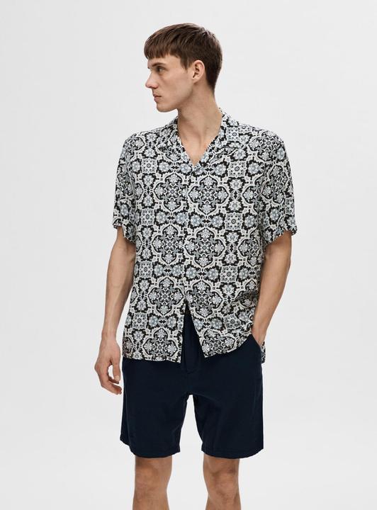 Produktbild Selected Homme Gemustertes Kurzarmhemd (L)