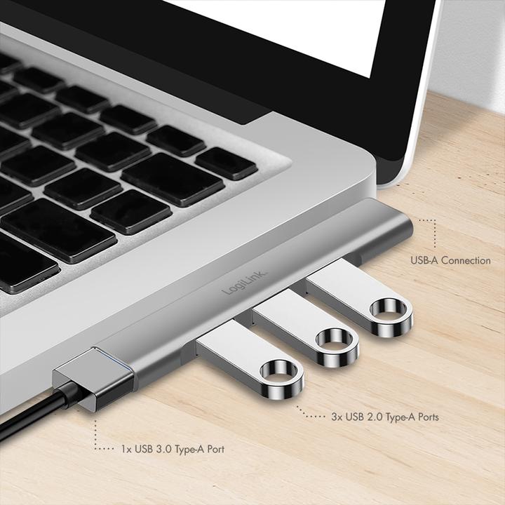 Produktbild LogiLink UA0436 (USB-A, 4 Ports)