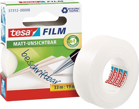 Image du produit tesa 1x tesafilm INVISIBLE, invisible mat, résistant au vieillissement et à la déchirure (19 mm)