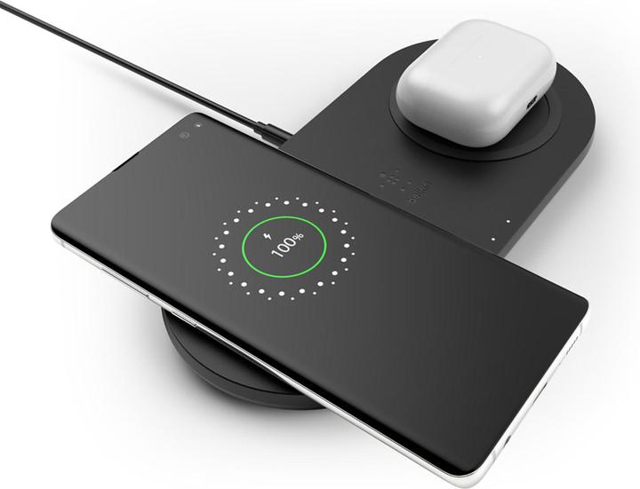 Produktbild Belkin Dual Wireless Charging Pad mit Netzteil (10 W)