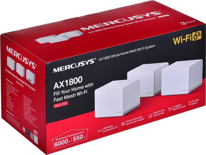 Produktbild Mercusys Halo H70X 3er-Pack