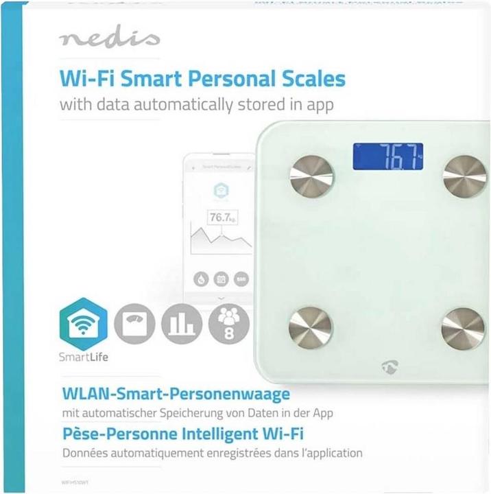Produktbild Nedis Smarte-Personenwaage (180 kg)