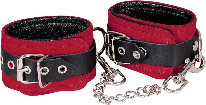 Zado Wild Thing leather ankle cuffs red