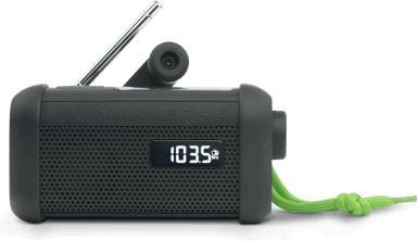 Actual product image Muse Portable Solar Radio with Crank & Flashlight (FM, Bluetooth, NFC)