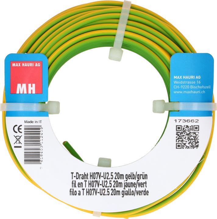 Produktbild Max Hauri T-Draht H07V-U2.5 (20 m)