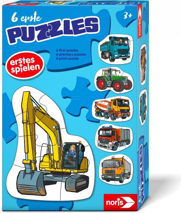 Noris 6 erste Puzzles – Fahrzeuge (20 Teile)