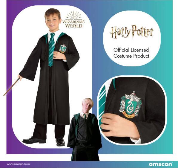 Immagine prodotto Amscan Uniforme scolastica da Serpeverde per bambini taglia 10-12 anni (140)