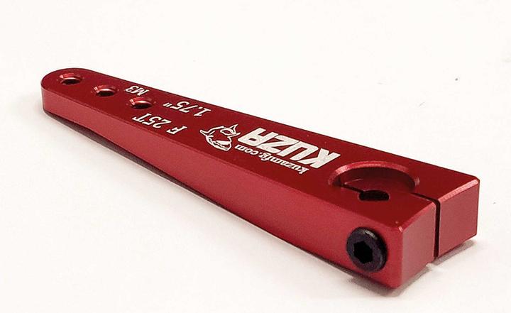 Actual product image Kuza Servo Arm 1-Arm Futaba 25T 45/39/33mm 1.75" M3 Heavy Duty V2 Aluminium