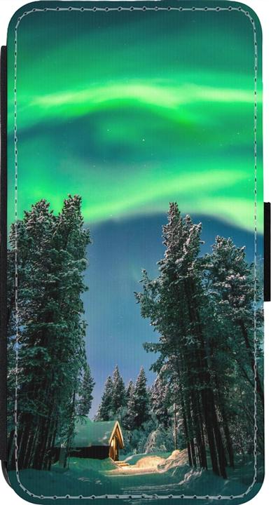 Image du produit PhoneLook Coque Wallet noir Winter 22 Northern Lights (Apple iPhone 14 Pro)