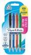 Produktbild Paper Mate Gelschreiber FlexGrip Gel 4er S/B/R/G M (Schwarz, Blau, Rot, Grün, 4 x)