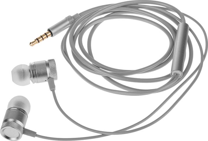 Produktbild Peter Jäckel FUN Stereo Headphone Premium Silver mit 3.5mm Klinkenanschluss (Kabelgebunden)