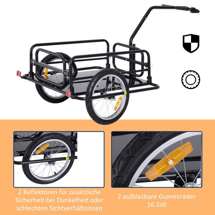Actual product image Homcom Fahrradanhänger feste Bodenplatte