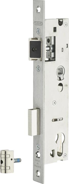 Actual product image Thirard Boitier de serrure encastrable à cylindre pour porte métallique, axe 30mm, bouts carrés - (Mortise lock)