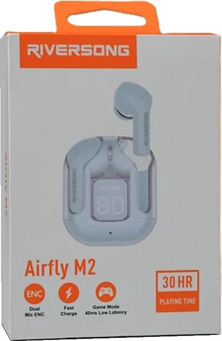 Actual product image Riversong Bluetooth earphones AirFly M2 TWS blue EA233 (5 h, Wireless)