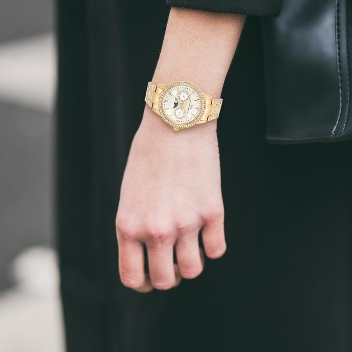 Image du produit Multifonctions Amidala en acier inoxydable or jaune - 34118 (Montre analogique, 38 mm)