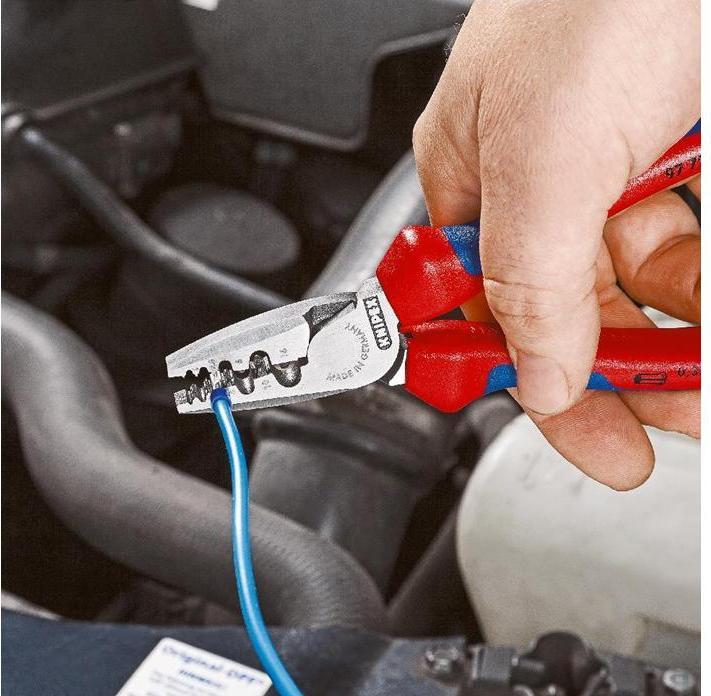 Actual product image Knipex Crimping Pliers for wire ferrules (180 mm)