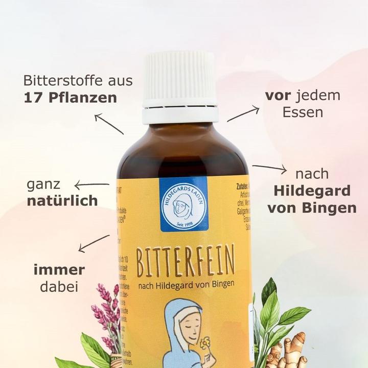 Immagine prodotto Hildegards Laden Bitterfein Gocce di erbe amare Gocce (1 Pezzo/i, Goccia, 106 g)