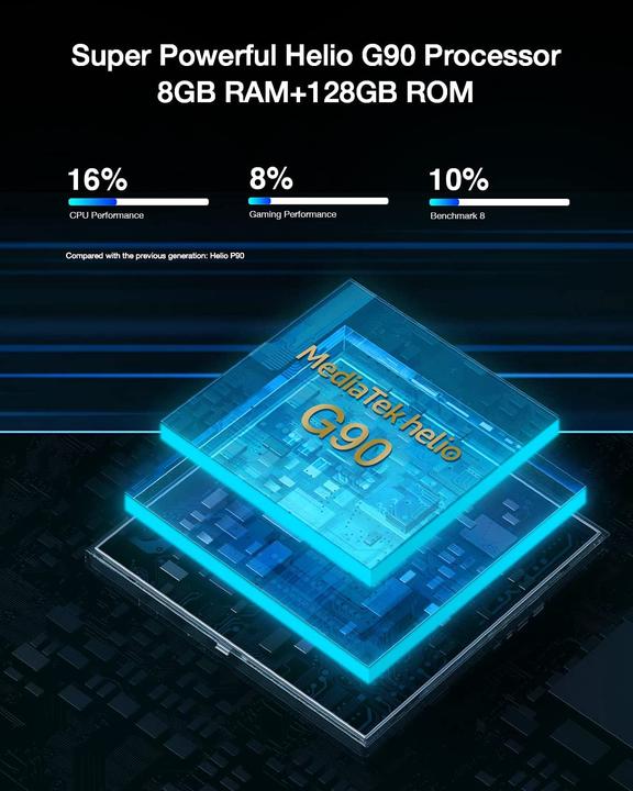 Produktbild Doogee S96 Pro (128 GB, Mineral Black, 6.22", Dual SIM + SD, 48 Mpx, 4G)