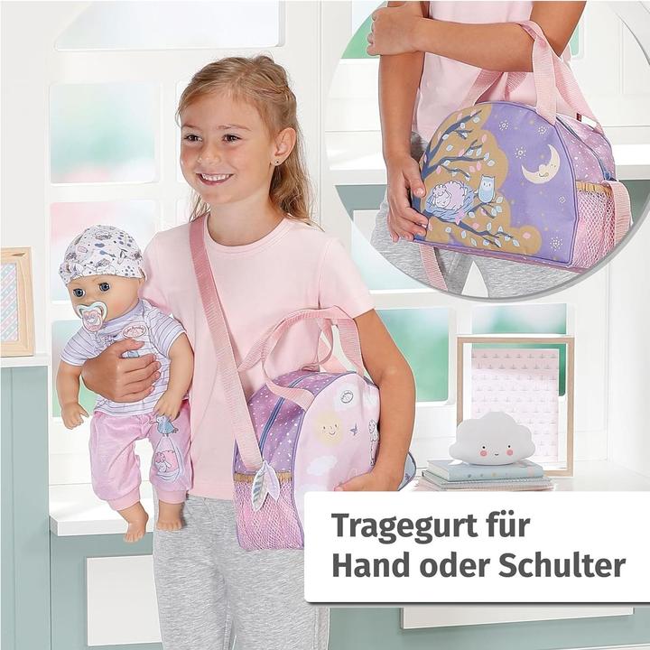Actual product image Zapf Creation Baby Annabell doll changing bag with changing mat, nappy and 2 jars