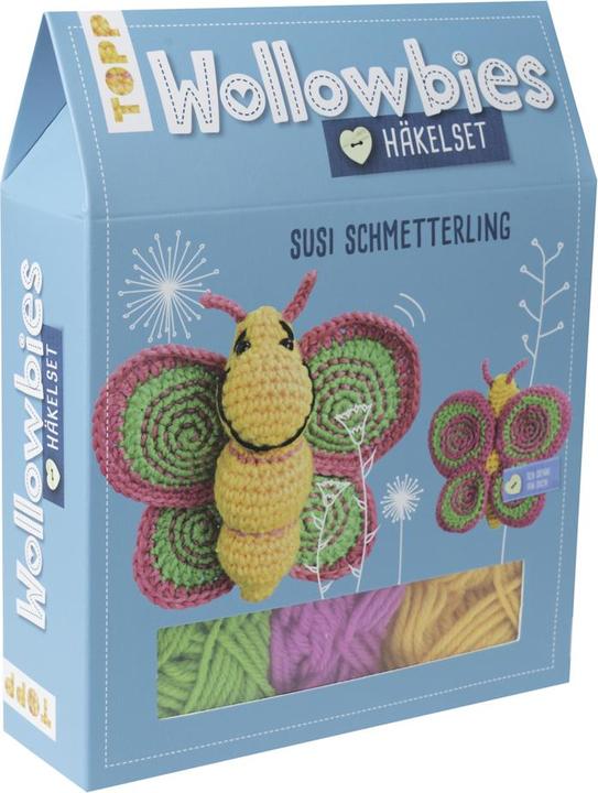 Actual product image Wollowbies crochet set butterfly